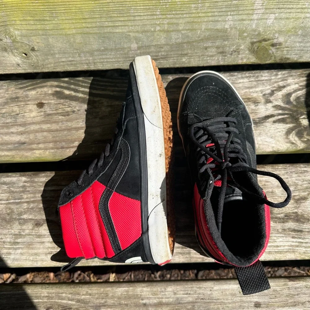 Vans x‎ The North Face Sk8-Hi 46 MTE DX Black Red Suede Sneakers Men 7.5 Women 9